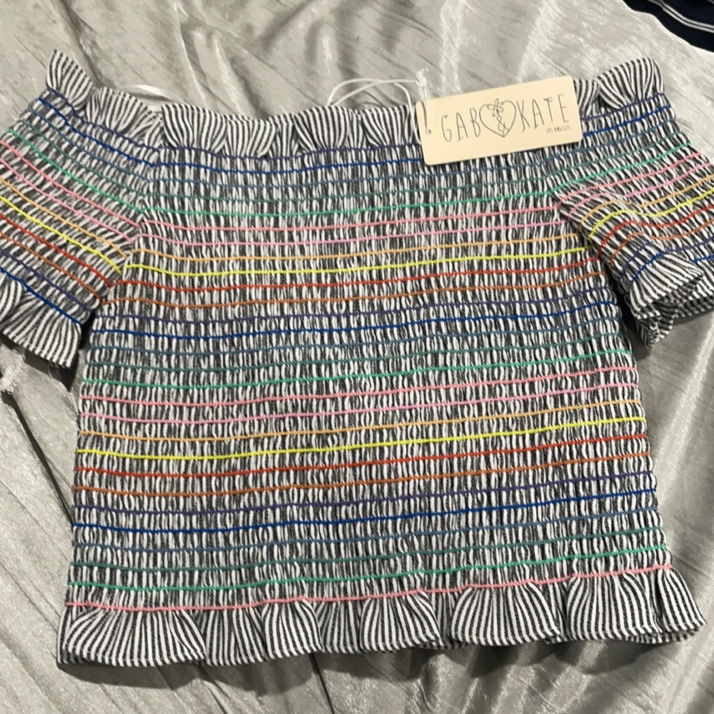 Gab and Kate Rainbow Crop Top